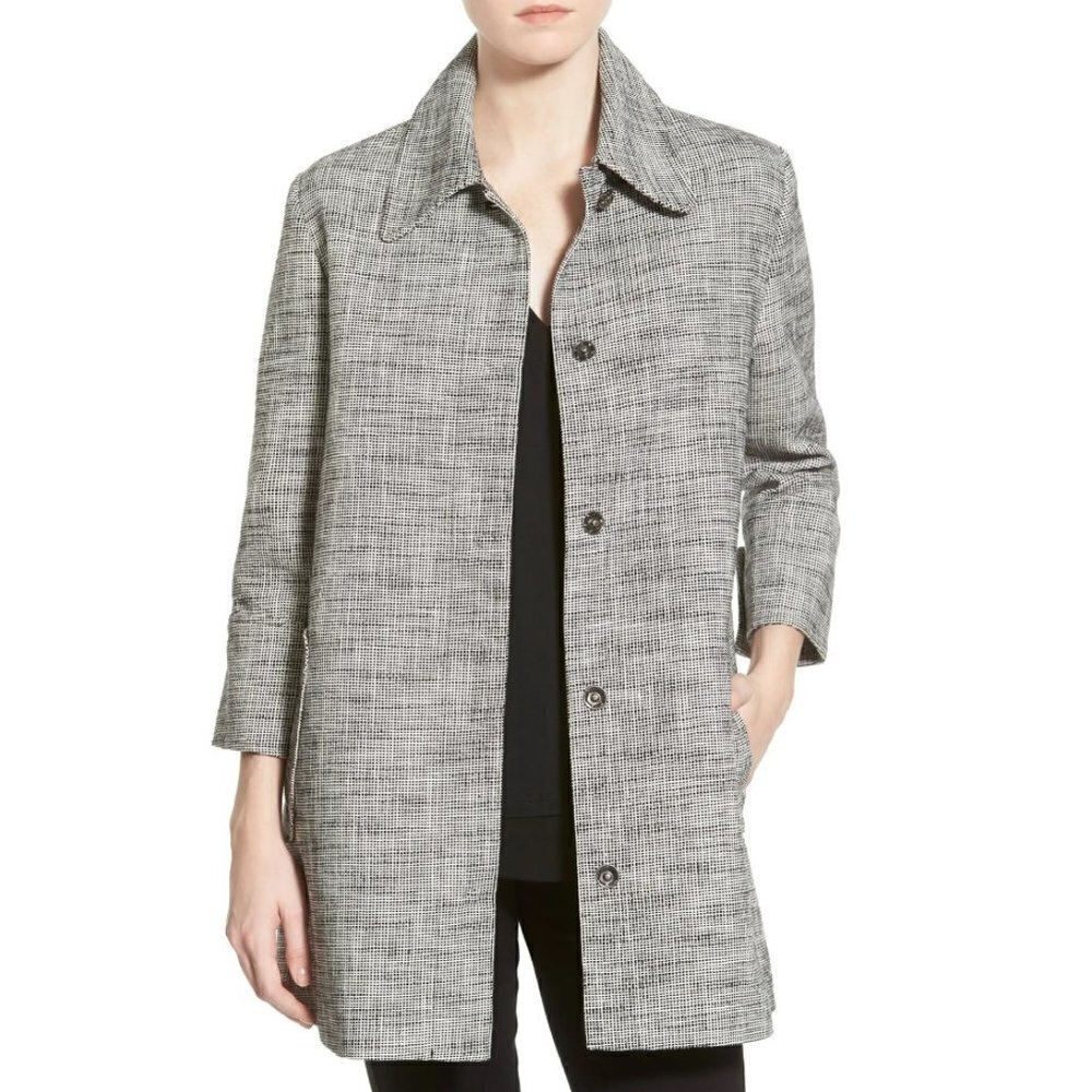 Cupcakes And Cashmere Gwen Woven Swing Coat Size L